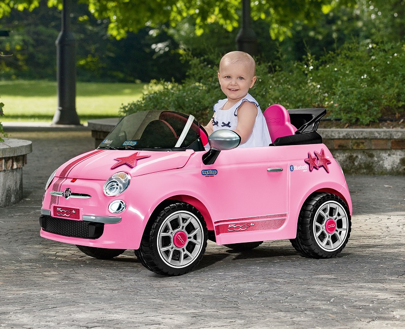 Детский электромобиль Fiat 500 Star Pink R/C, цвет – розовый  